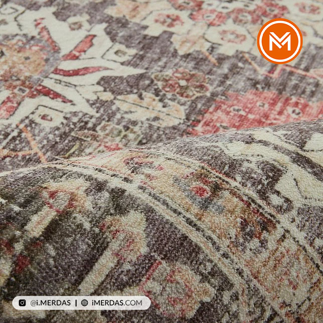 فرش کهنه نما اختصاصی کد 24060 زمینه تمام رنگ